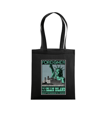 Black Printed Bag Front