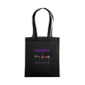 Black Printed Bag Front